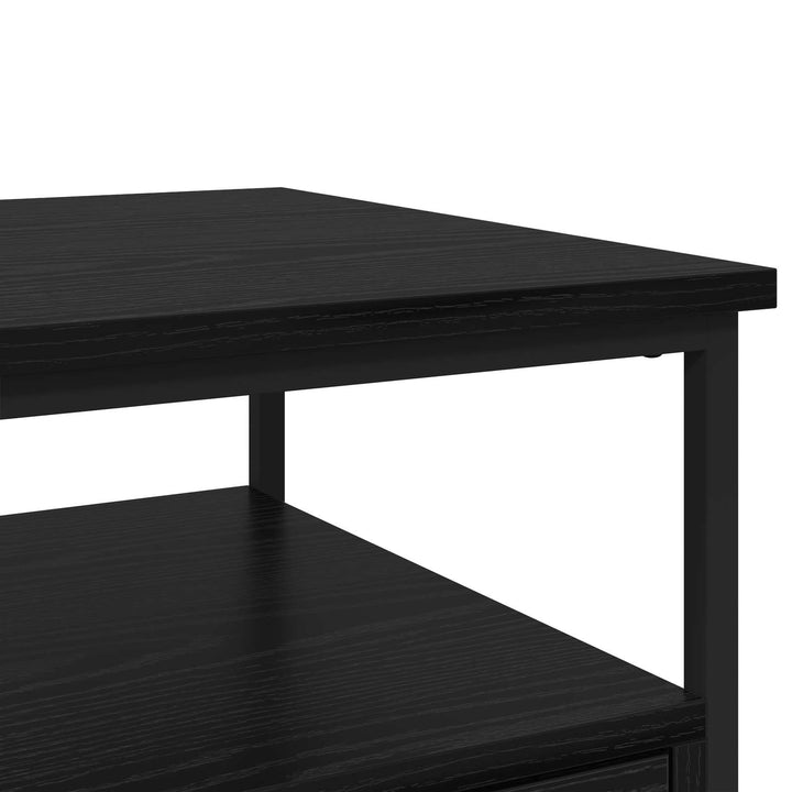 Natskab 2 pcs Sort eg 40 x 42 x 56 cm Konstrueret træ