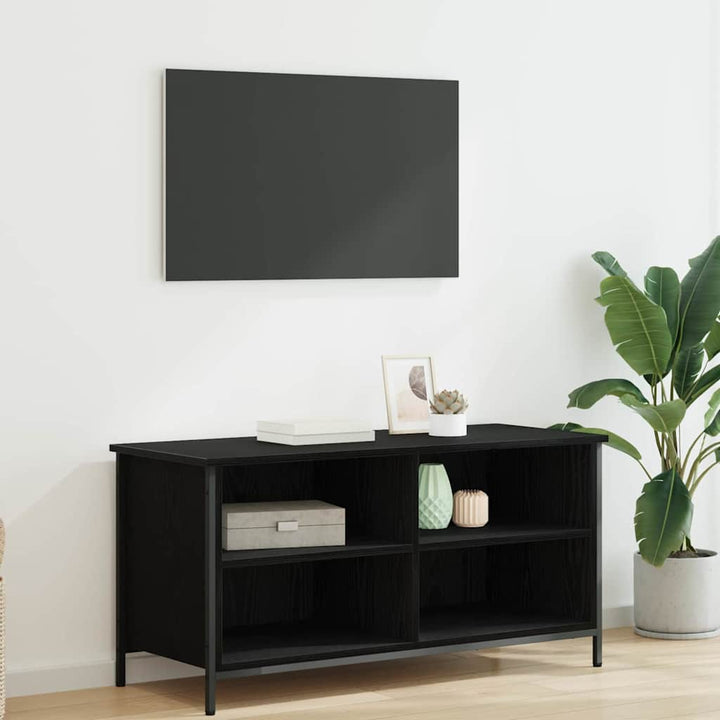 TV-skab 100 x 40 x 50 cm Sort eg Konstrueret træ