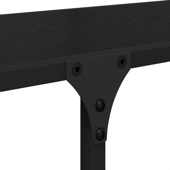 Bogreol Sort eg 100 x 32 x 170 cm Konstrueret træ