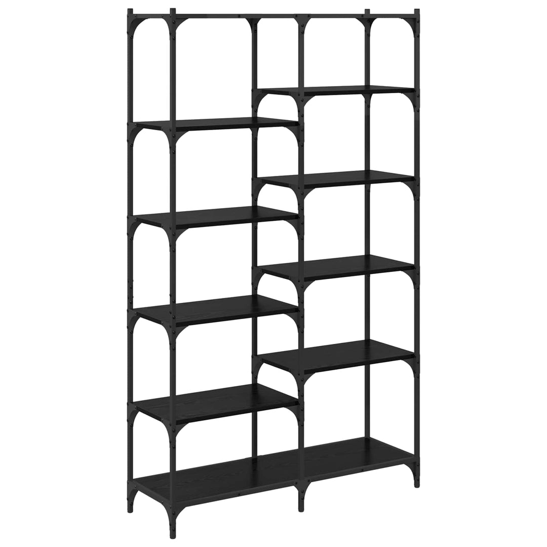 Bogreol Sort eg 100 x 32 x 170 cm Konstrueret træ