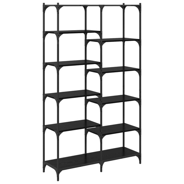 Bogreol Sort eg 100 x 32 x 170 cm Konstrueret træ