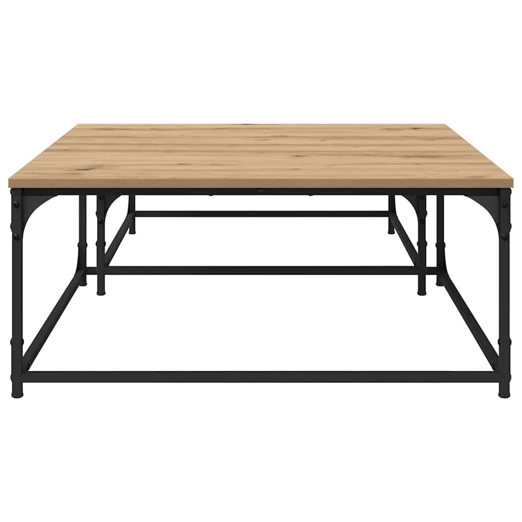 Sofabord 2 pcs Artisan Egetræ 80 x 80 x 35 cm Konstrueret træ