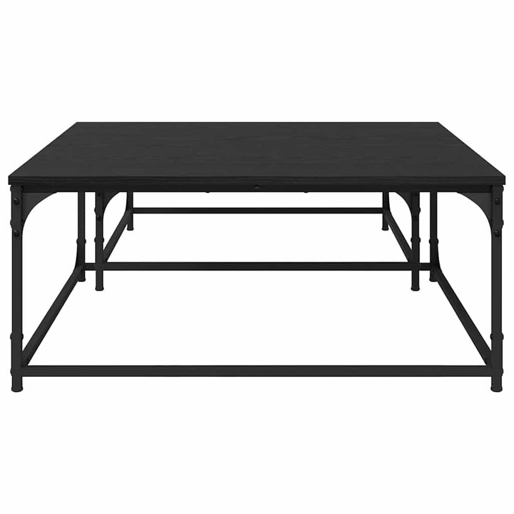 Sofabord 2 pcs Sort eg Konstrueret træ