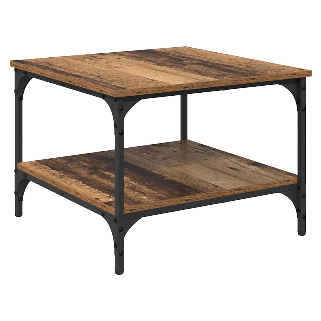 Sofabord Gammelt træ 55 x 55 x 40 cm Konstrueret træ