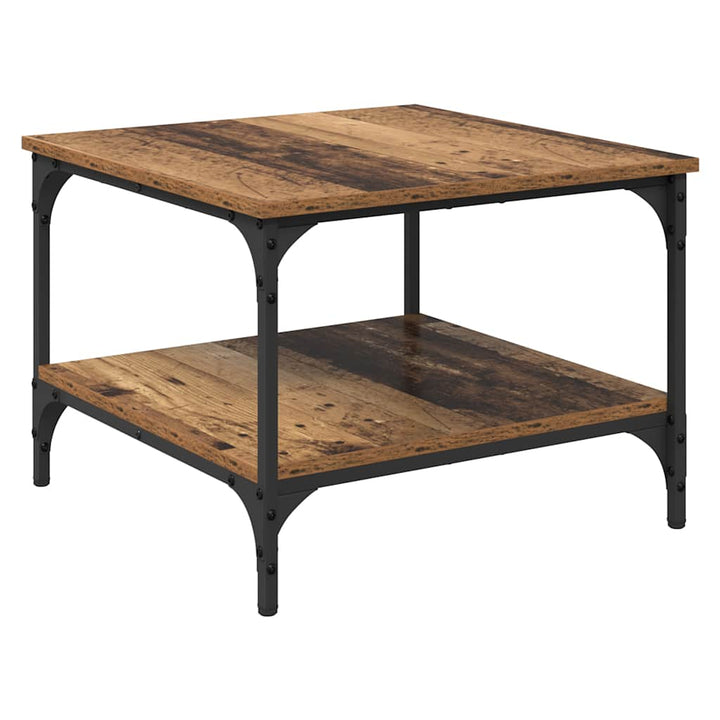 Sofabord Gammelt træ 55 x 55 x 40 cm Konstrueret træ