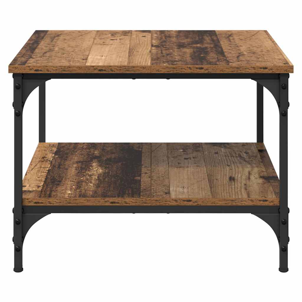 Sofabord Gammelt træ 55 x 55 x 40 cm Konstrueret træ