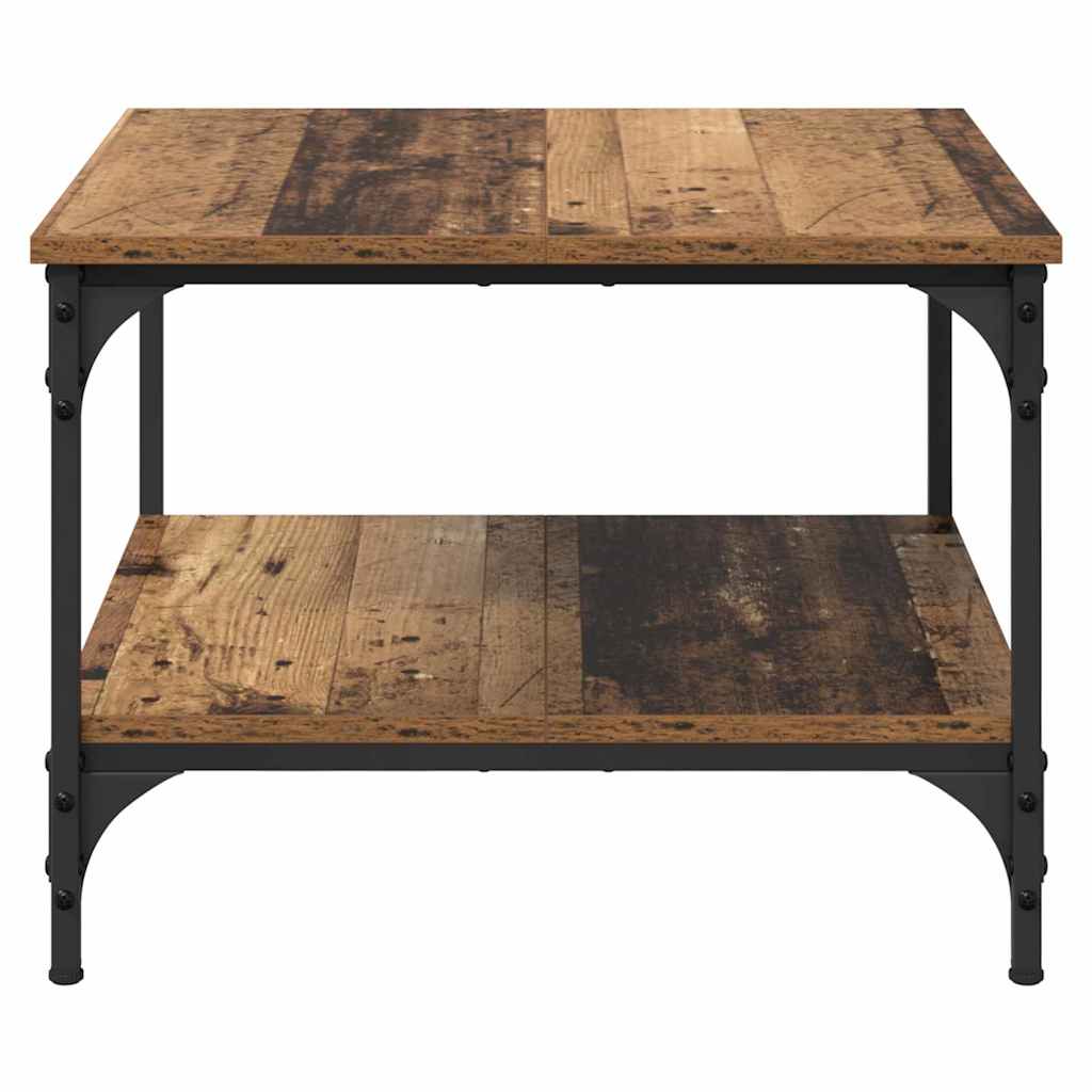 Sofabord Gammelt træ 55 x 55 x 40 cm Konstrueret træ