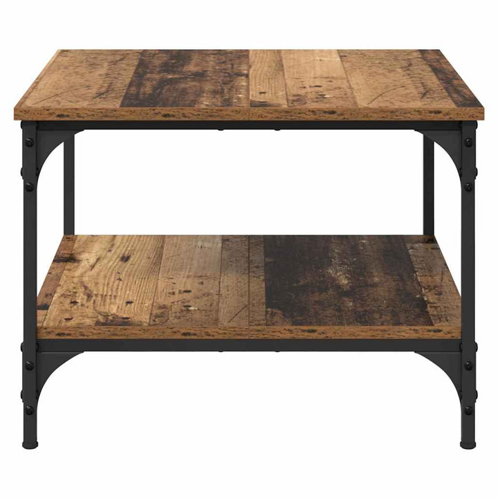 Sofabord Gammelt træ 55 x 55 x 40 cm Konstrueret træ