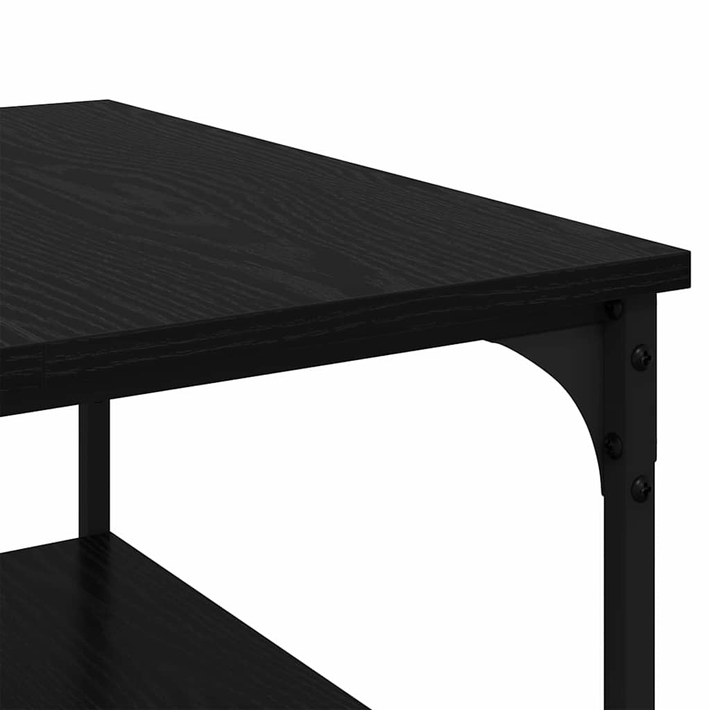Sofabord Sort eg 55 x 55 x 40 cm Konstrueret træ