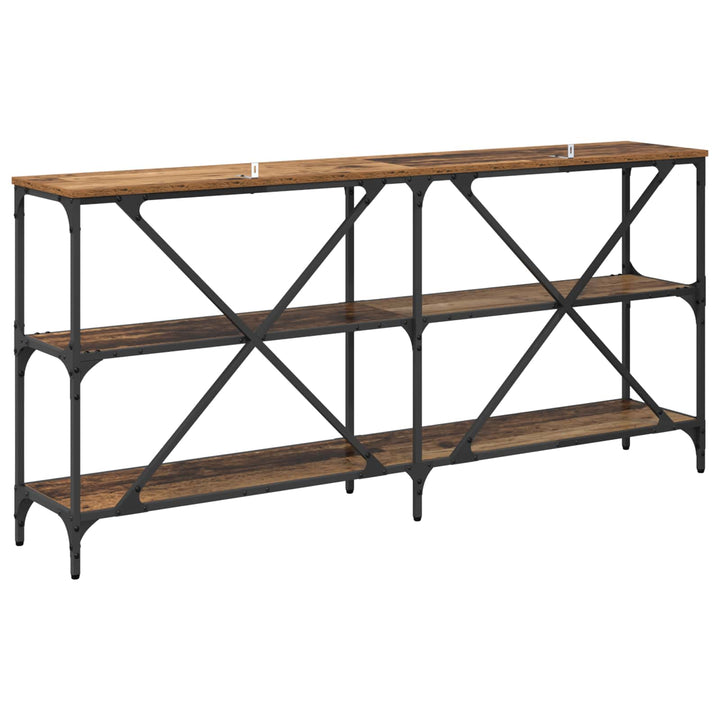 Konsolbord Gammelt træ 160 x 30 x 75 cm Konstrueret træ