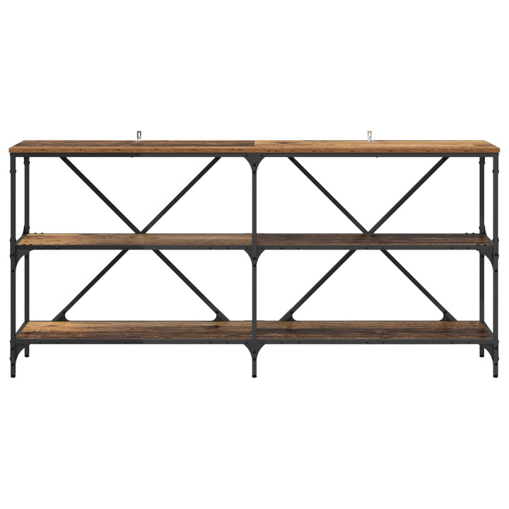 Konsolbord Gammelt træ 160 x 30 x 75 cm Konstrueret træ