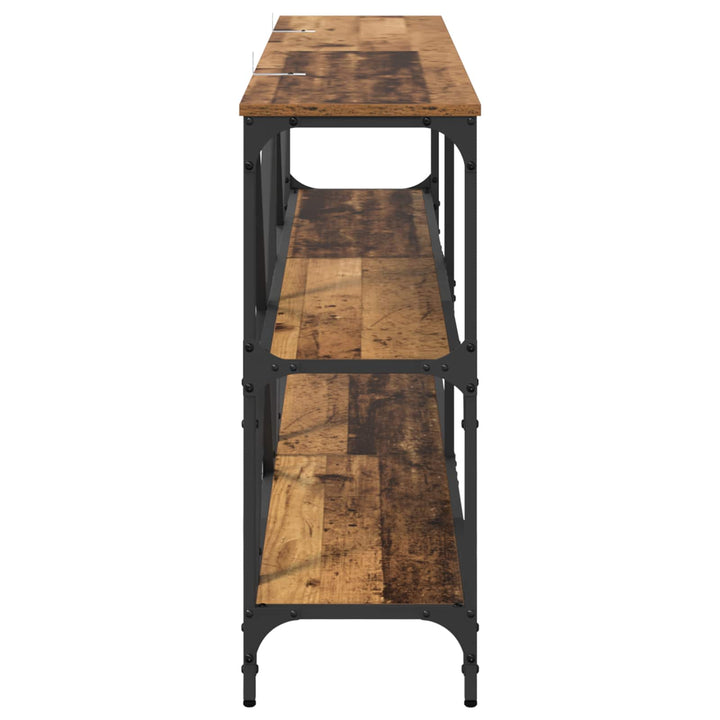 Konsolbord Gammelt træ 160 x 30 x 75 cm Konstrueret træ