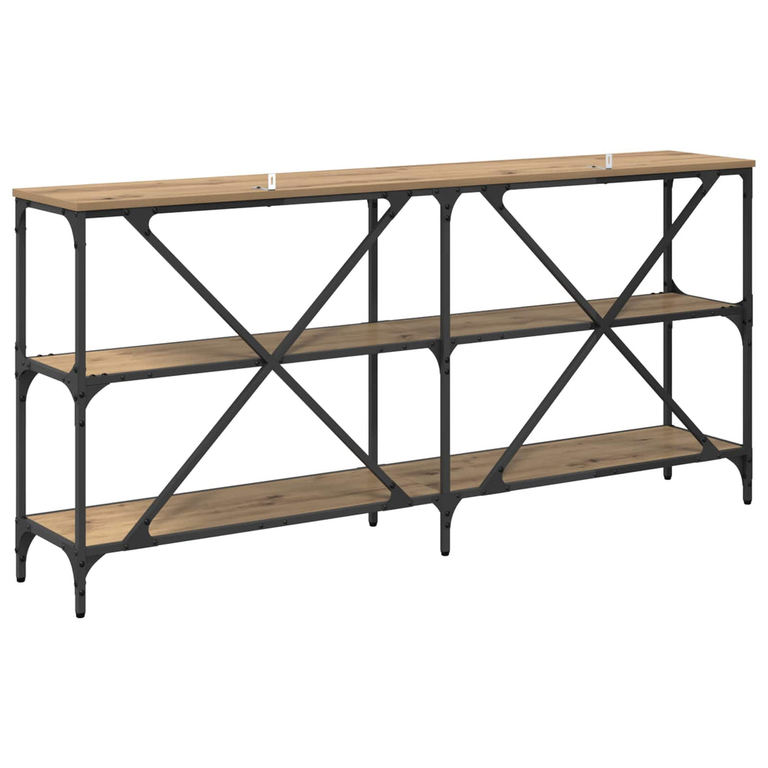 Konsolbord Artisan Egetræ 160 x 30 x 75 cm Konstrueret træ