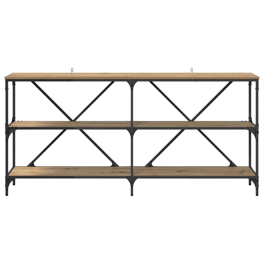 Konsolbord Artisan Egetræ 160 x 30 x 75 cm Konstrueret træ