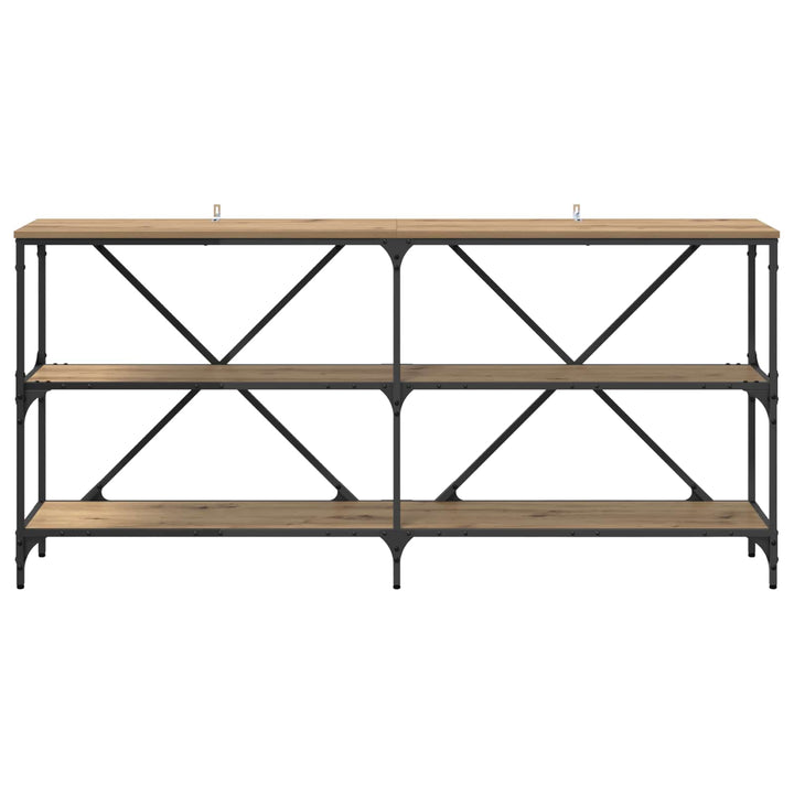 Konsolbord Artisan Egetræ 160 x 30 x 75 cm Konstrueret træ