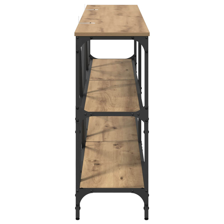 Konsolbord Artisan Egetræ 160 x 30 x 75 cm Konstrueret træ