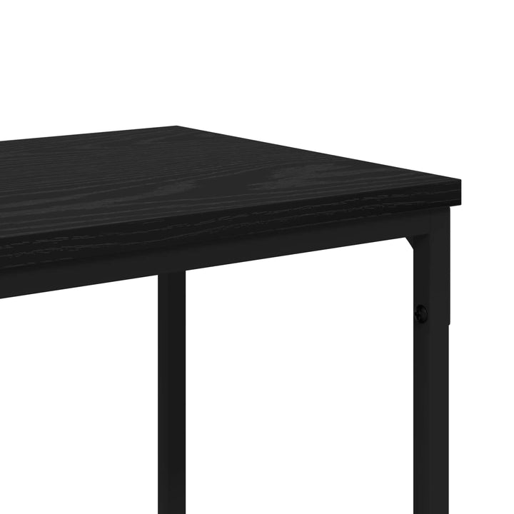 Konsolbord Sort eg 160 x 30 x 75 cm Konstrueret træ