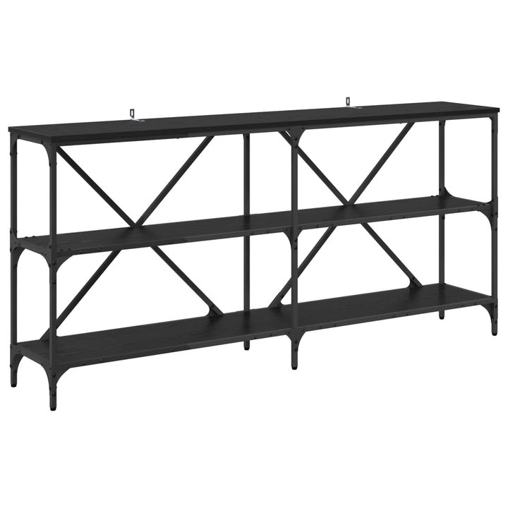 Konsolbord Sort eg 160 x 30 x 75 cm Konstrueret træ