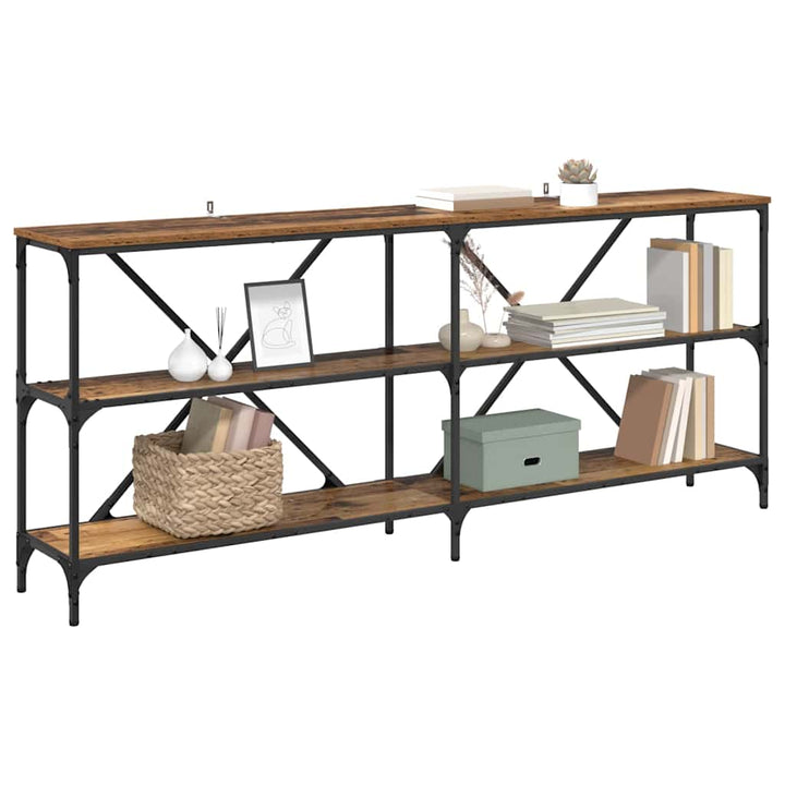 Konsolbord Gammelt træ 180 x 30 x 75 cm Konstrueret træ