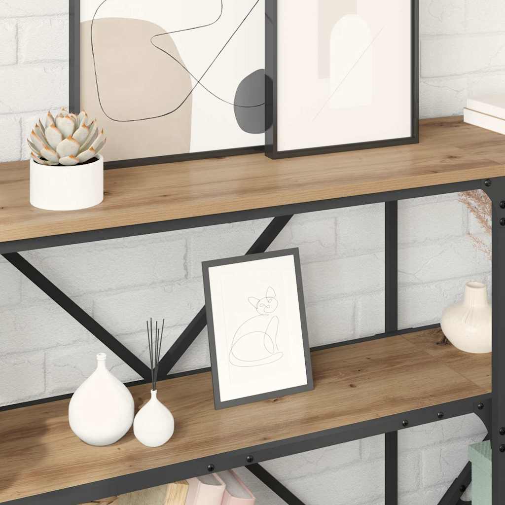 Konsolbord Artisan Egetræ 180 x 30 x 75 cm Konstrueret træ