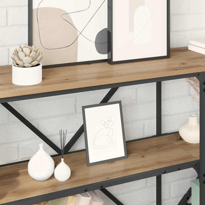 Konsolbord Artisan Egetræ 180 x 30 x 75 cm Konstrueret træ