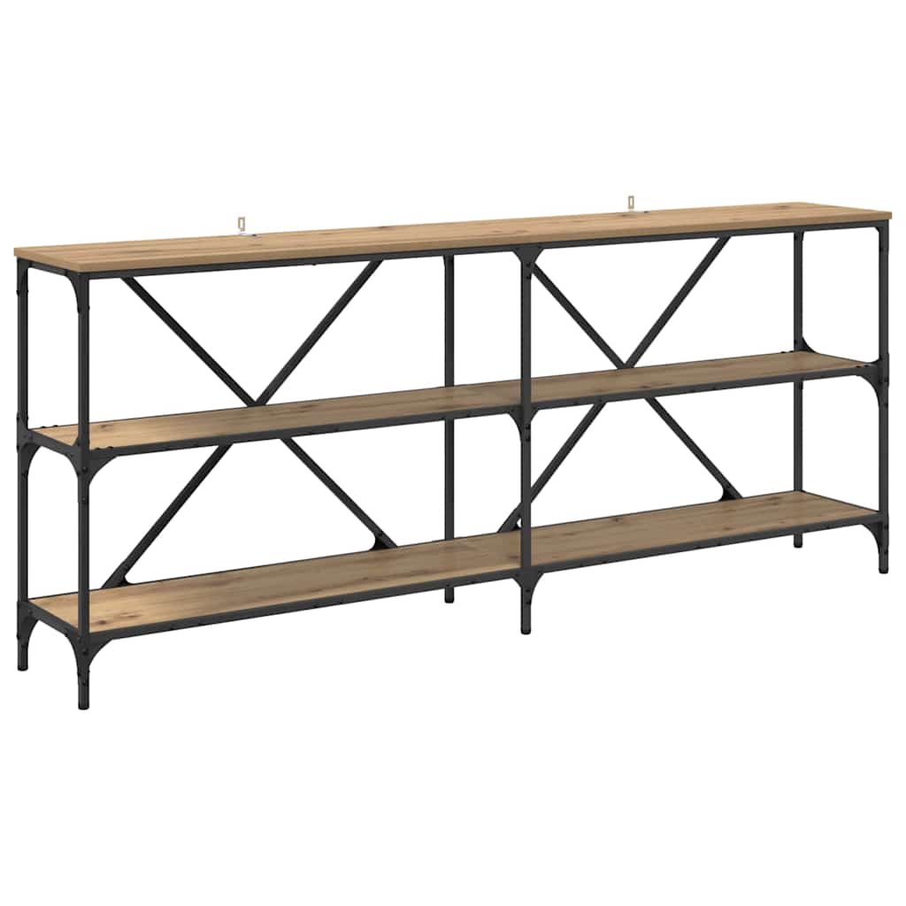Konsolbord Artisan Egetræ 180 x 30 x 75 cm Konstrueret træ