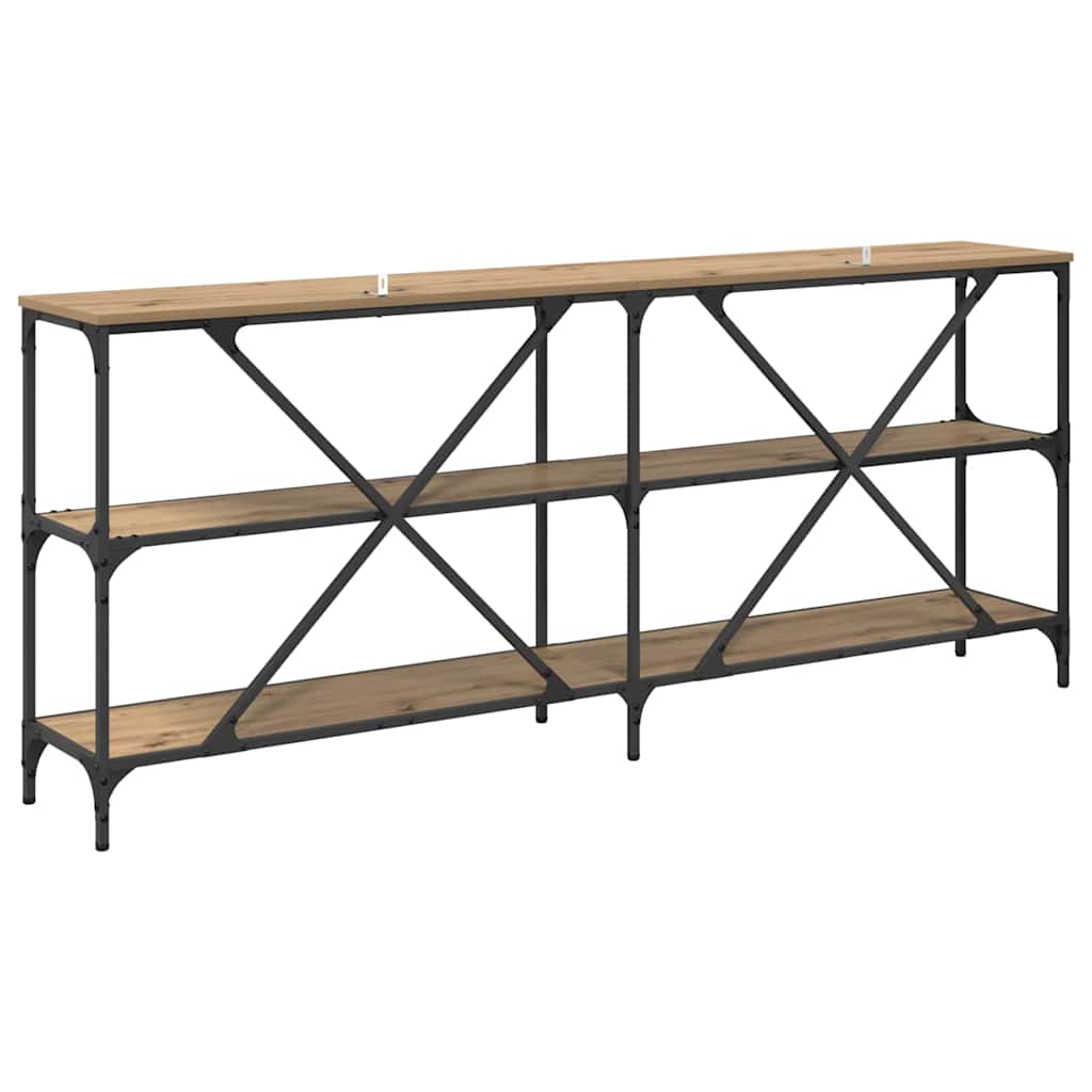 Konsolbord Artisan Egetræ 180 x 30 x 75 cm Konstrueret træ