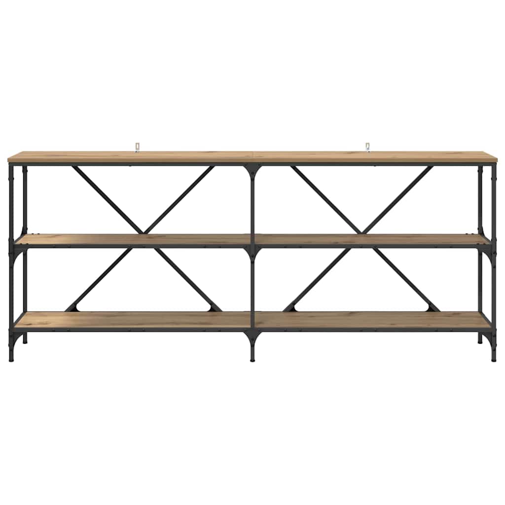 Konsolbord Artisan Egetræ 180 x 30 x 75 cm Konstrueret træ