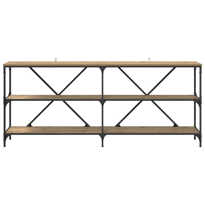 Konsolbord Artisan Egetræ 180 x 30 x 75 cm Konstrueret træ