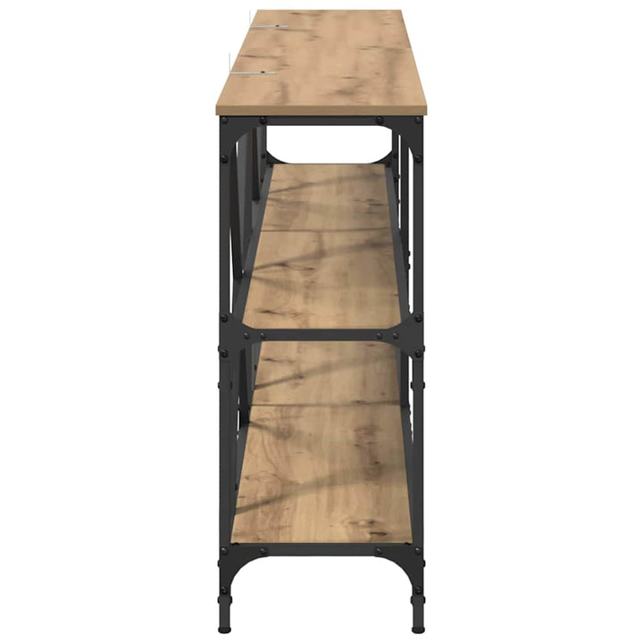 Konsolbord Artisan Egetræ 180 x 30 x 75 cm Konstrueret træ