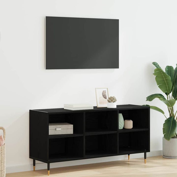 TV-skab 103,5 x 30 x 50 cm Sort eg Konstrueret træ