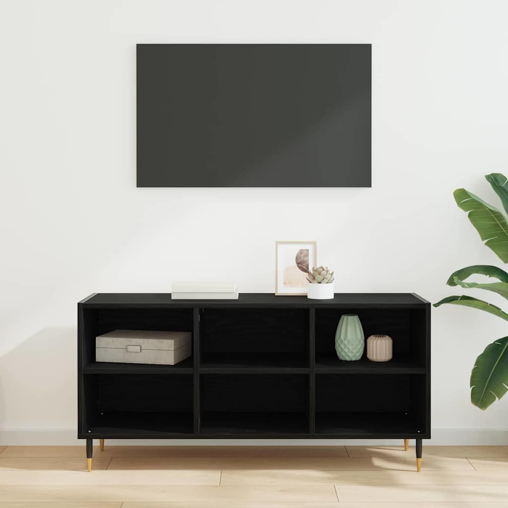 TV-skab 103,5 x 30 x 50 cm Sort eg Konstrueret træ