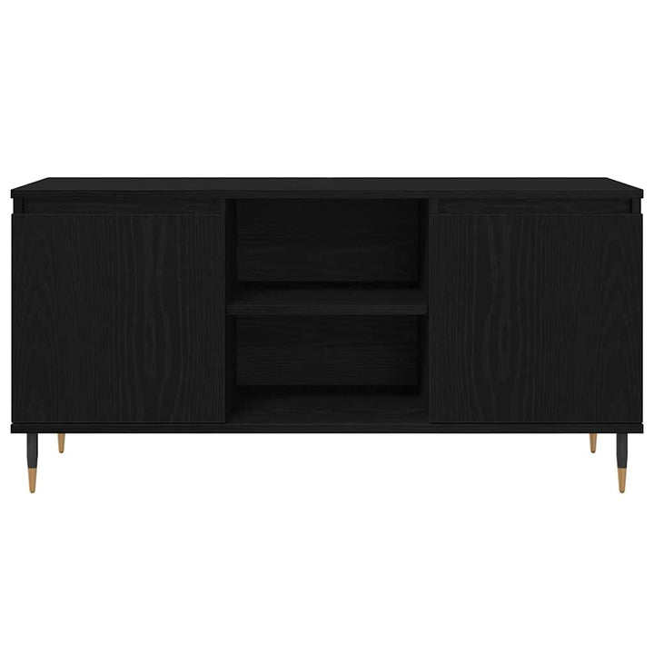 TV-skab Sort eg 104 x 35 x 50 cm Konstrueret træ