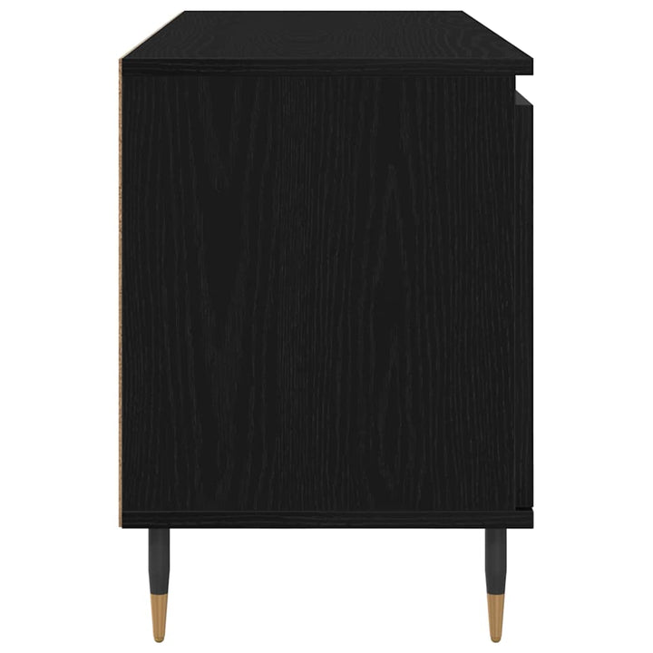 TV-skab Sort eg 104 x 35 x 50 cm Konstrueret træ