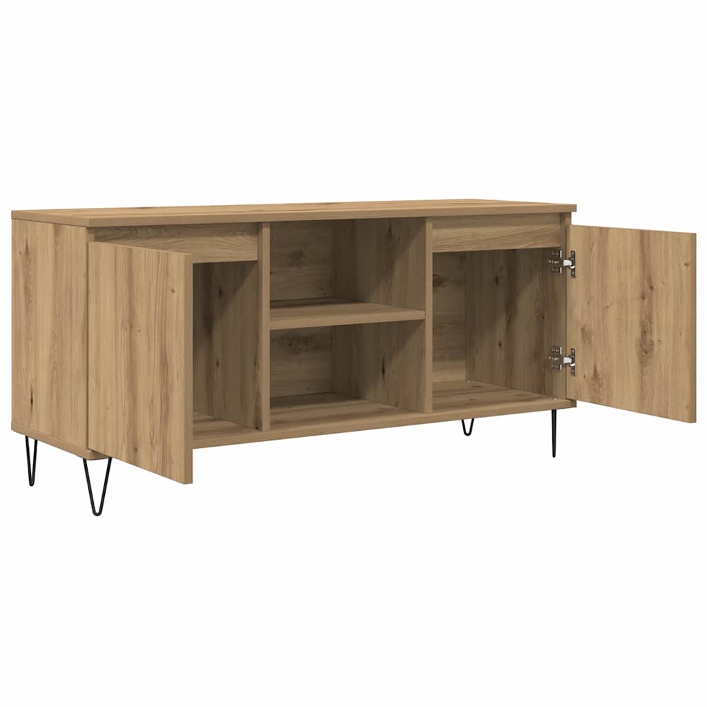 TV-skab Artisan Egetræ 104 x 35 x 50 cm Konstrueret træ