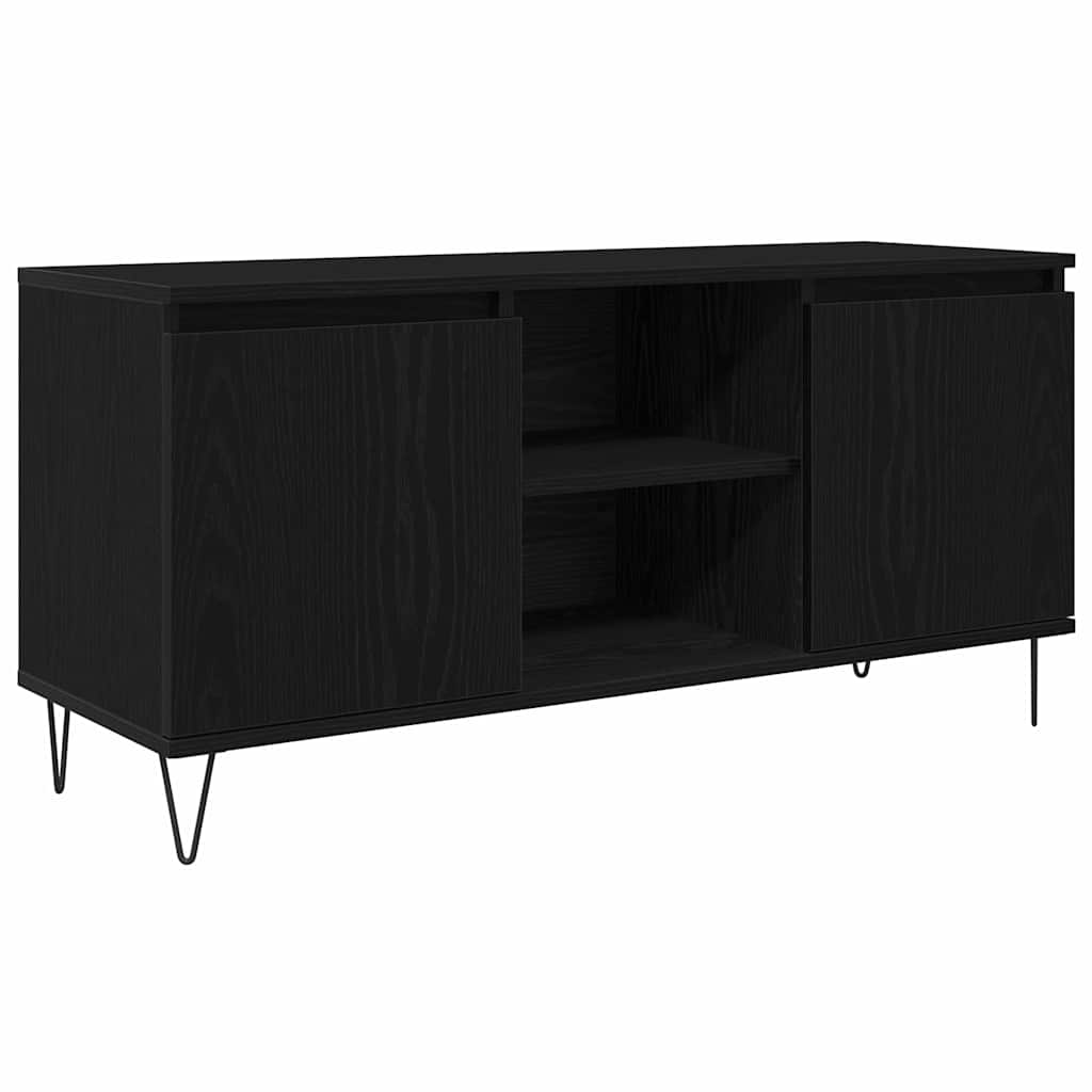 TV-skab 104 x 35 x 50 cm Sort eg Konstrueret træ