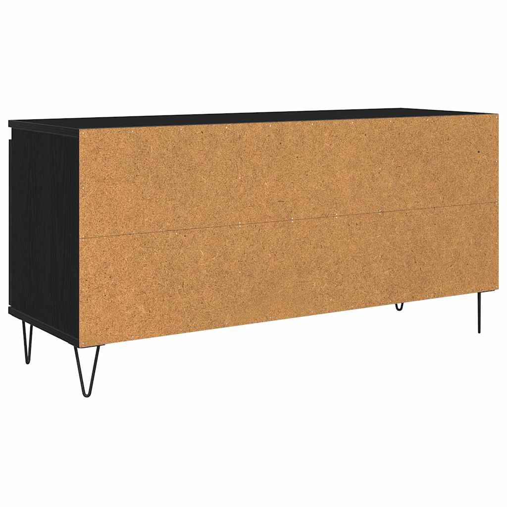 TV-skab 104 x 35 x 50 cm Sort eg Konstrueret træ