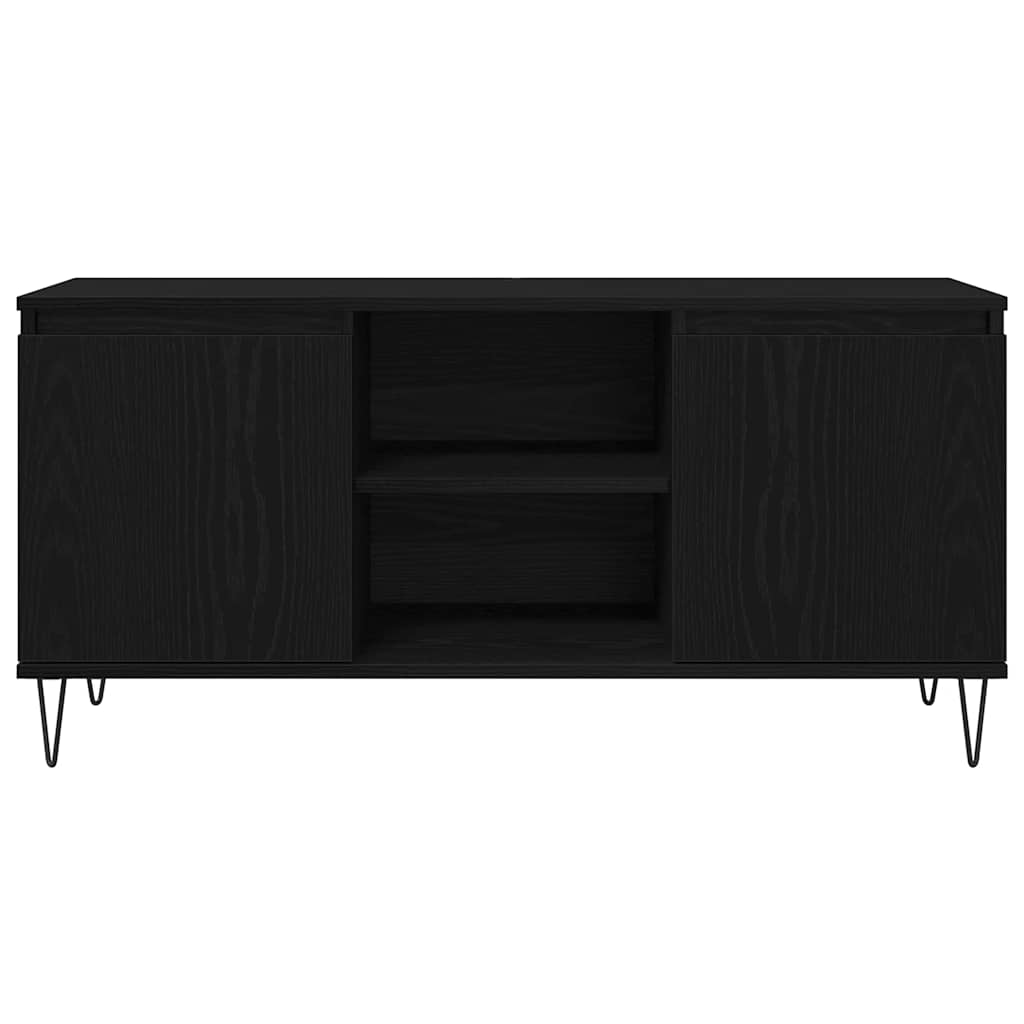 TV-skab 104 x 35 x 50 cm Sort eg Konstrueret træ