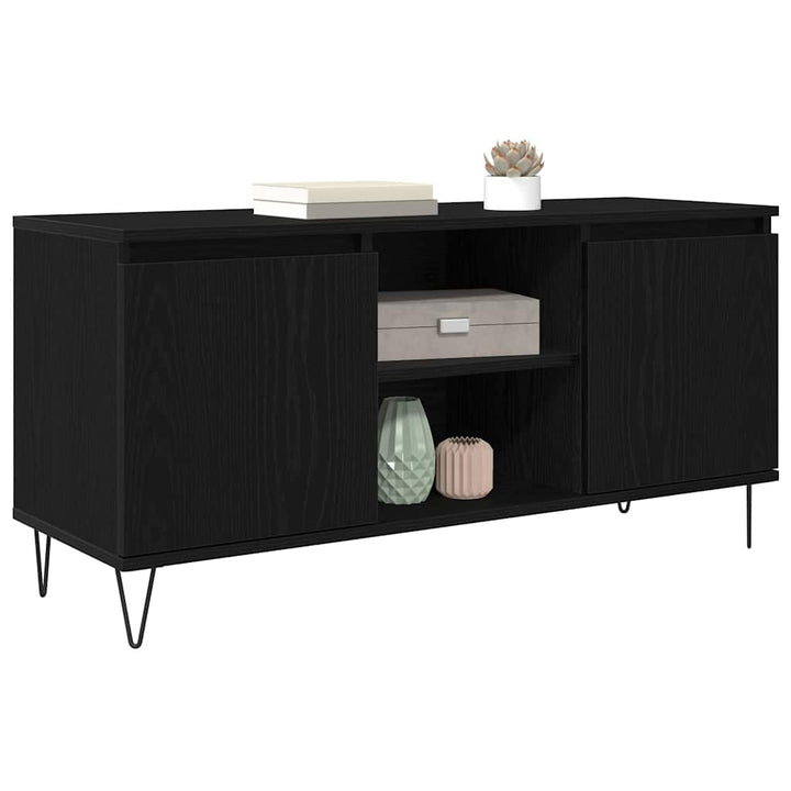 TV-skab 104 x 35 x 50 cm Sort eg Konstrueret træ