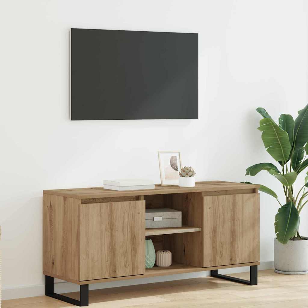 TV-skab 104 x 35 x 50 cm Artisan Egetræ Konstrueret træ