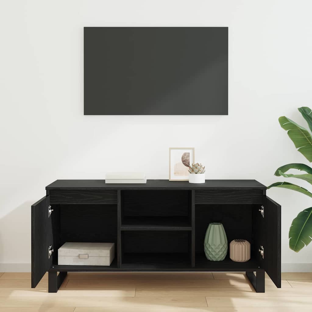 TV-skab 104 x 35 x 50 cm Sort eg Konstrueret træ