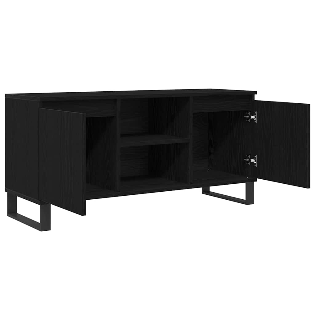 TV-skab 104 x 35 x 50 cm Sort eg Konstrueret træ