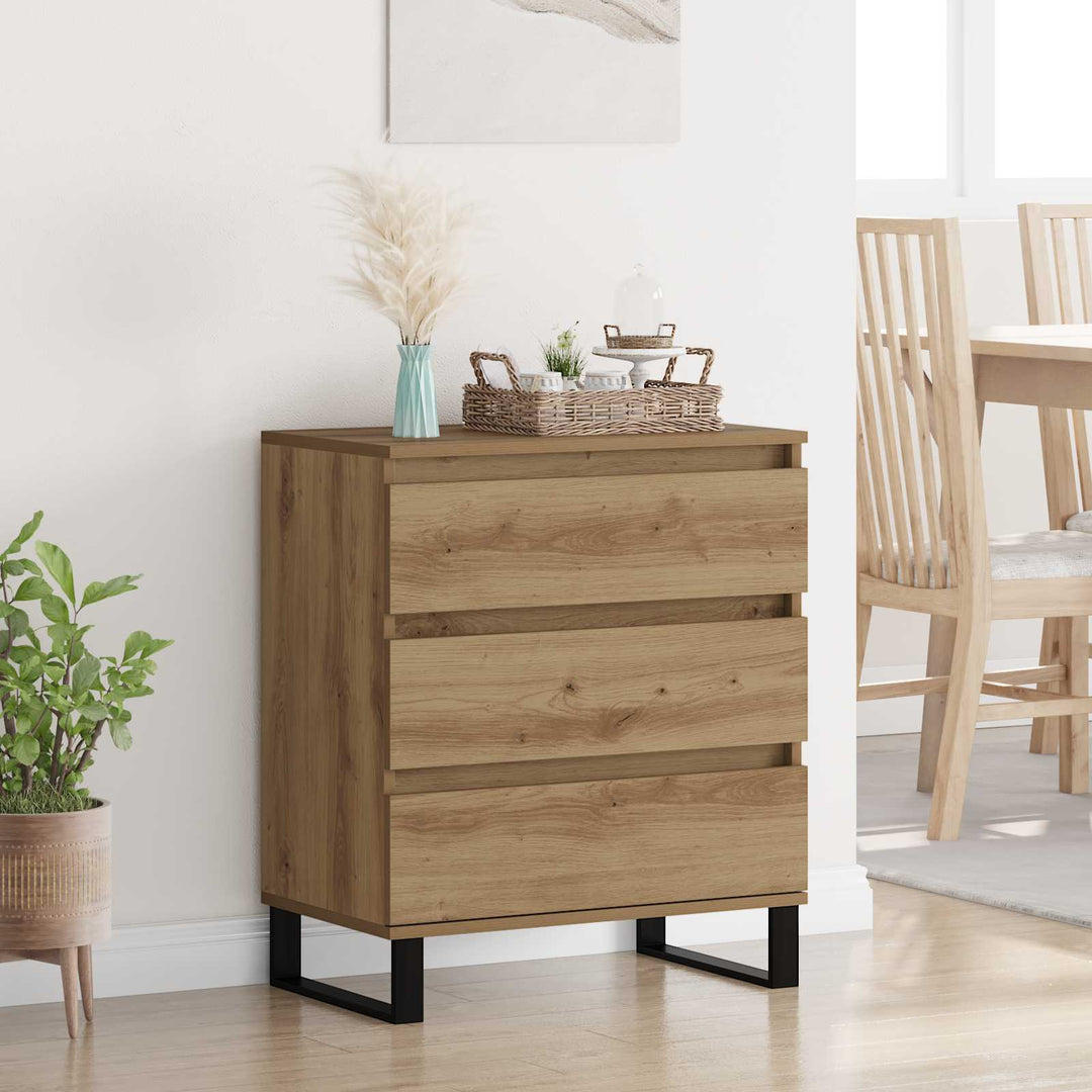 Sideboard Artisan Egetræ 60 x 35 x 70 cm Konstrueret træ