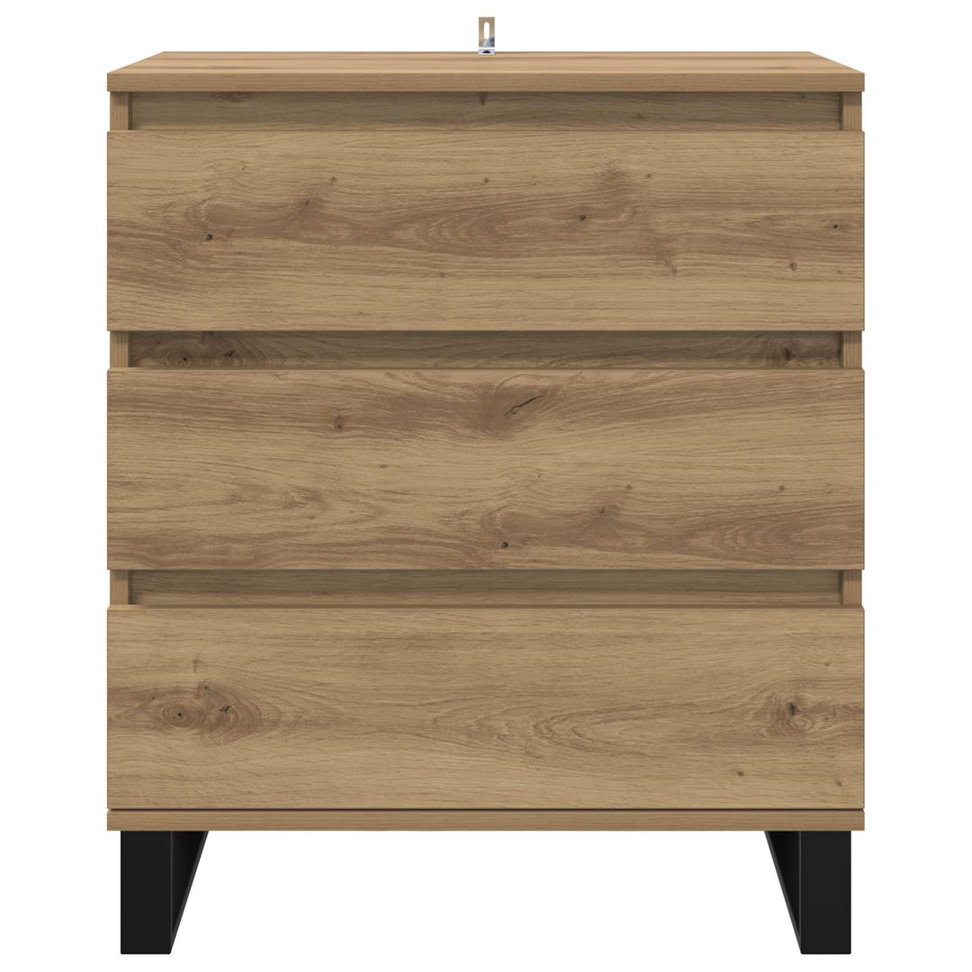 Sideboard Artisan Egetræ 60 x 35 x 70 cm Konstrueret træ