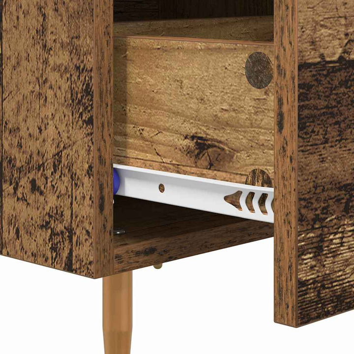 Natskab 2 pcs Gammelt træ 40 x 35 x 47,5 cm Konstrueret træ