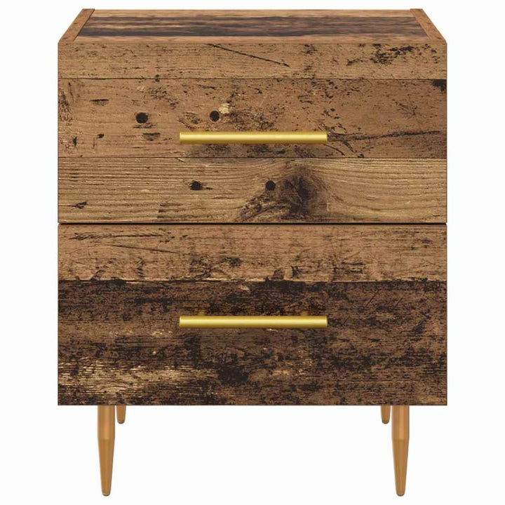 Natskab 2 pcs Gammelt træ 40 x 35 x 47,5 cm Konstrueret træ