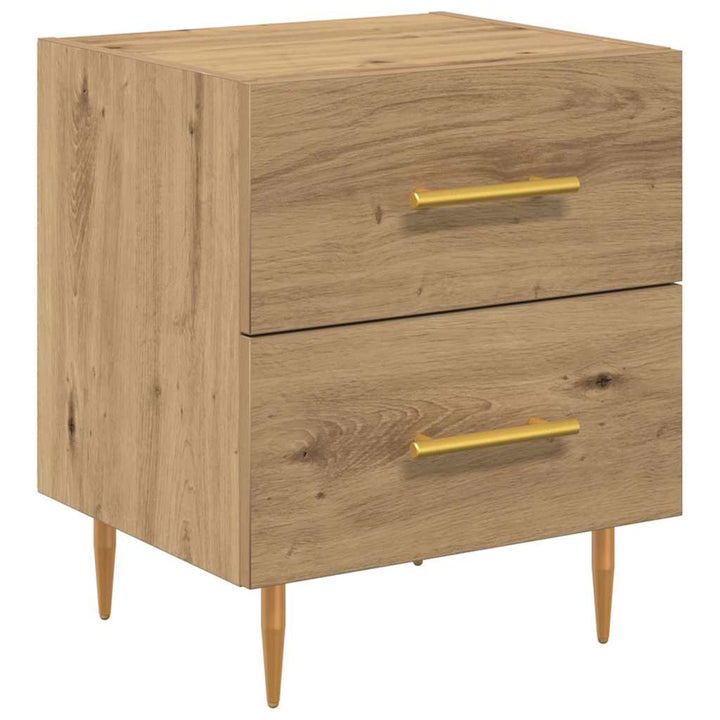 Natskab 2 pcs Artisan Egetræ 40 x 35 x 47,5 cm Konstrueret træ