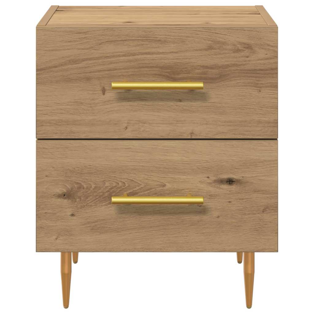 Natskab 2 pcs Artisan Egetræ 40 x 35 x 47,5 cm Konstrueret træ