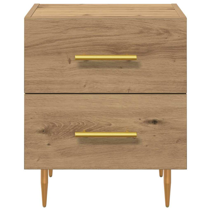 Natskab 2 pcs Artisan Egetræ 40 x 35 x 47,5 cm Konstrueret træ