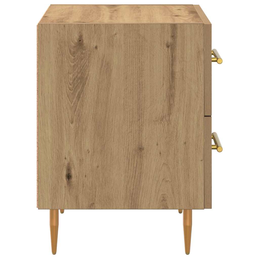 Natskab 2 pcs Artisan Egetræ 40 x 35 x 47,5 cm Konstrueret træ